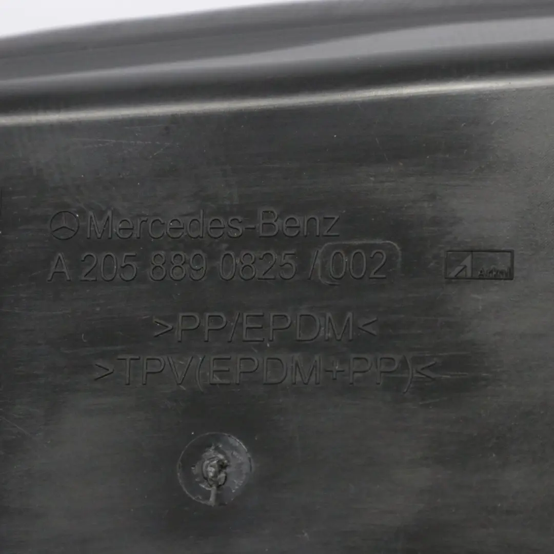 Copri parafango Mercedes A205 Porta anteriore destra - Copri parafango per con numero di parte A2058890825 Copri parafango Mercedes A205 Porta anteriore destra - Copri parafango - SKU A2058890825 - Numero di parte A2058890825