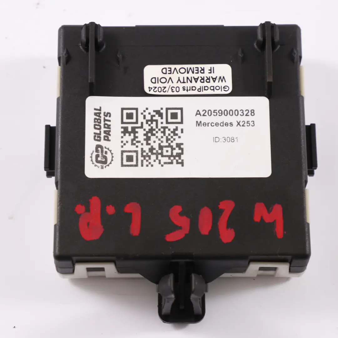 Door Module Mercedes GLC X253 Front Door Left Control Module to with Part number A2059000328 Door Module Mercedes GLC X253 Front Door Left Control Module - SKU A2059000328 - Part number A2059000328