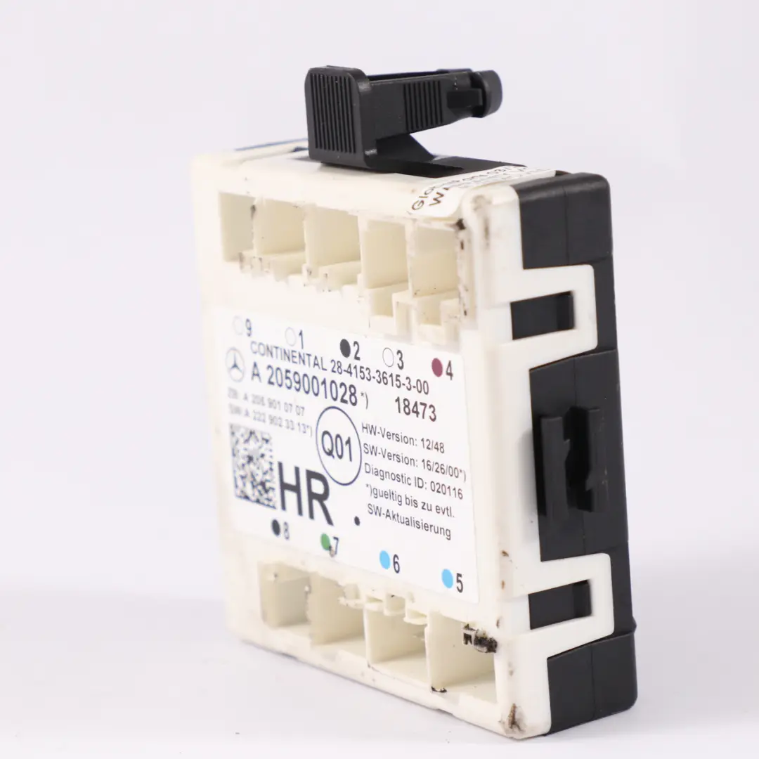 Door Module Mercedes GLC X253 Rear Door Right Control Module to with Part number A2059001028 Door Module Mercedes GLC X253 Rear Door Right Control Module - SKU A2059001028 - Part number A2059001028