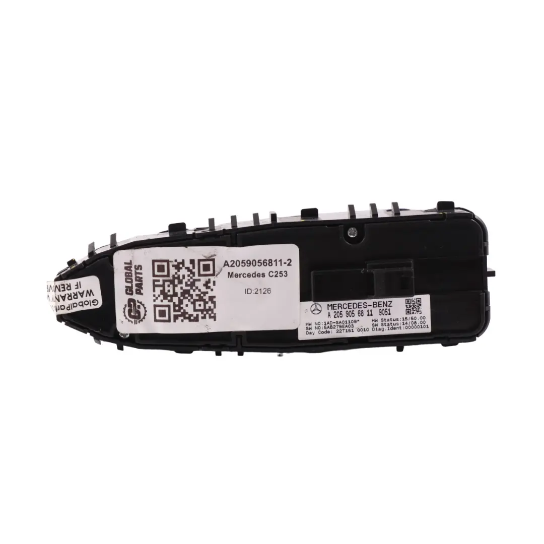Mercedes X253 Window Lifter Switch Front Driver Side Black - SKU A2059056811-2 - Part number A2059056811