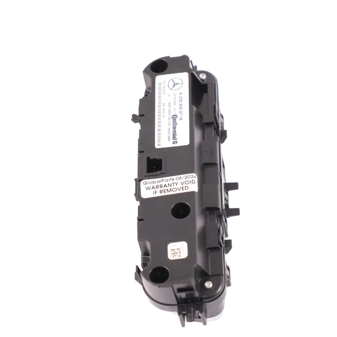 Air Conditioning Panel Mercedes W205 W247 C253 Climate Control Switch - SKU A2059059716 - Part number A2059059716