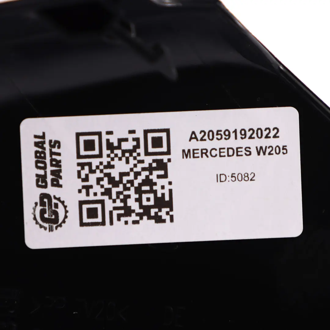  Funda Asiento Mercedes W205 W213 Delantero Derecho Panel Negro - SKU A2059192022 - Número de pieza A2059192022