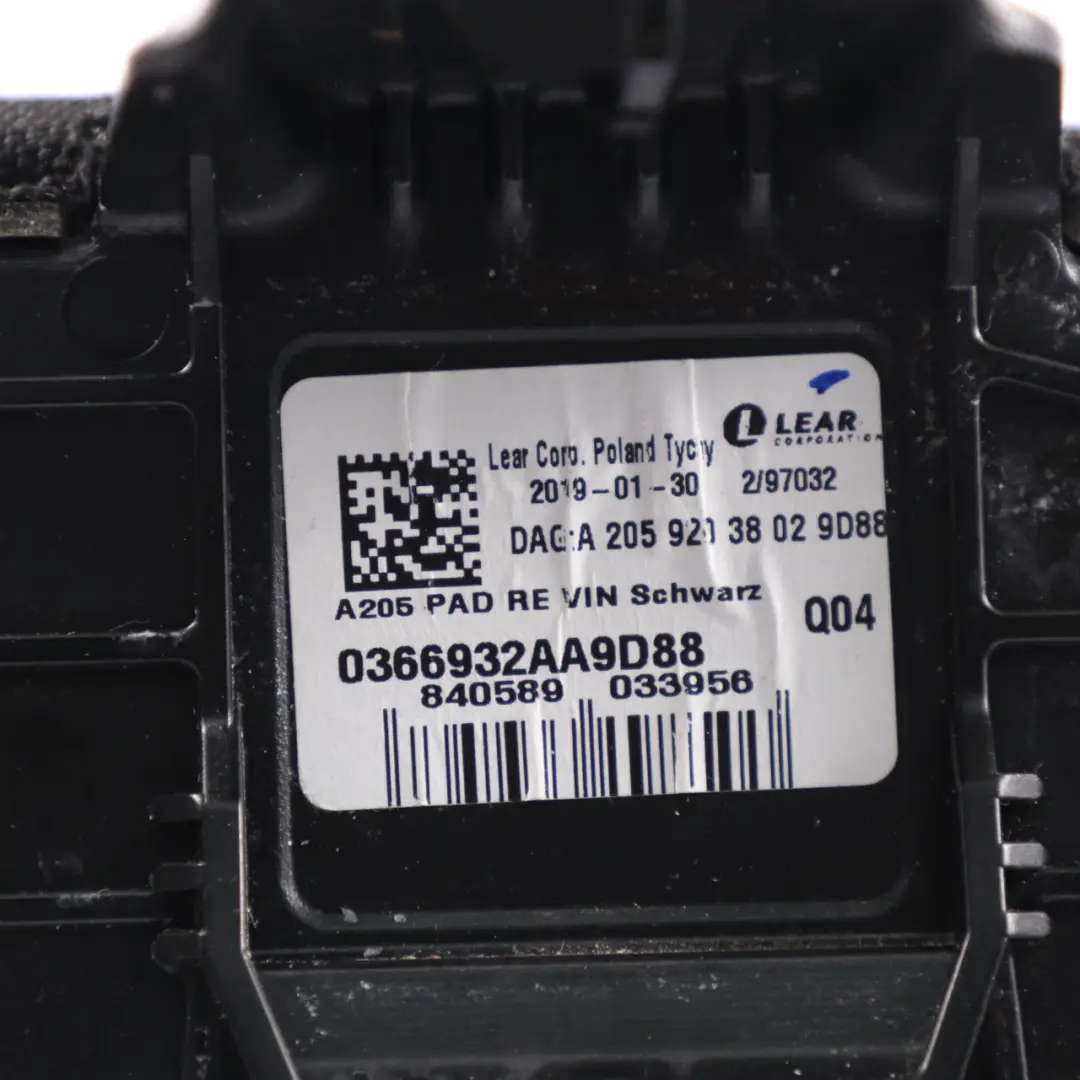 Mercedes A205 Sitzverkleidung vorne rechts Abdeckung Kopfplatte Kunstleder - SKU A2059203802 - Teilenummer A2059203802