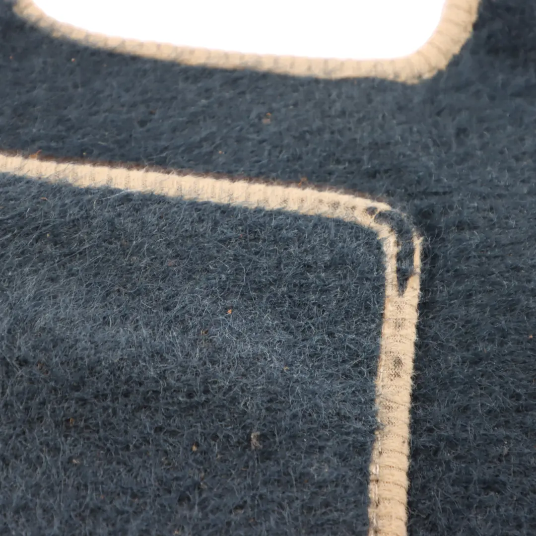 Floor Mats Interior Front Rear Cover Black Beige Border Set to Mercedes C204 C207 with Part number A2076806448 Mercedes C204 C207 Floor Mats Interior Front Rear Cover Black Beige Border Set - SKU A2076806448 - Part number A2076806448