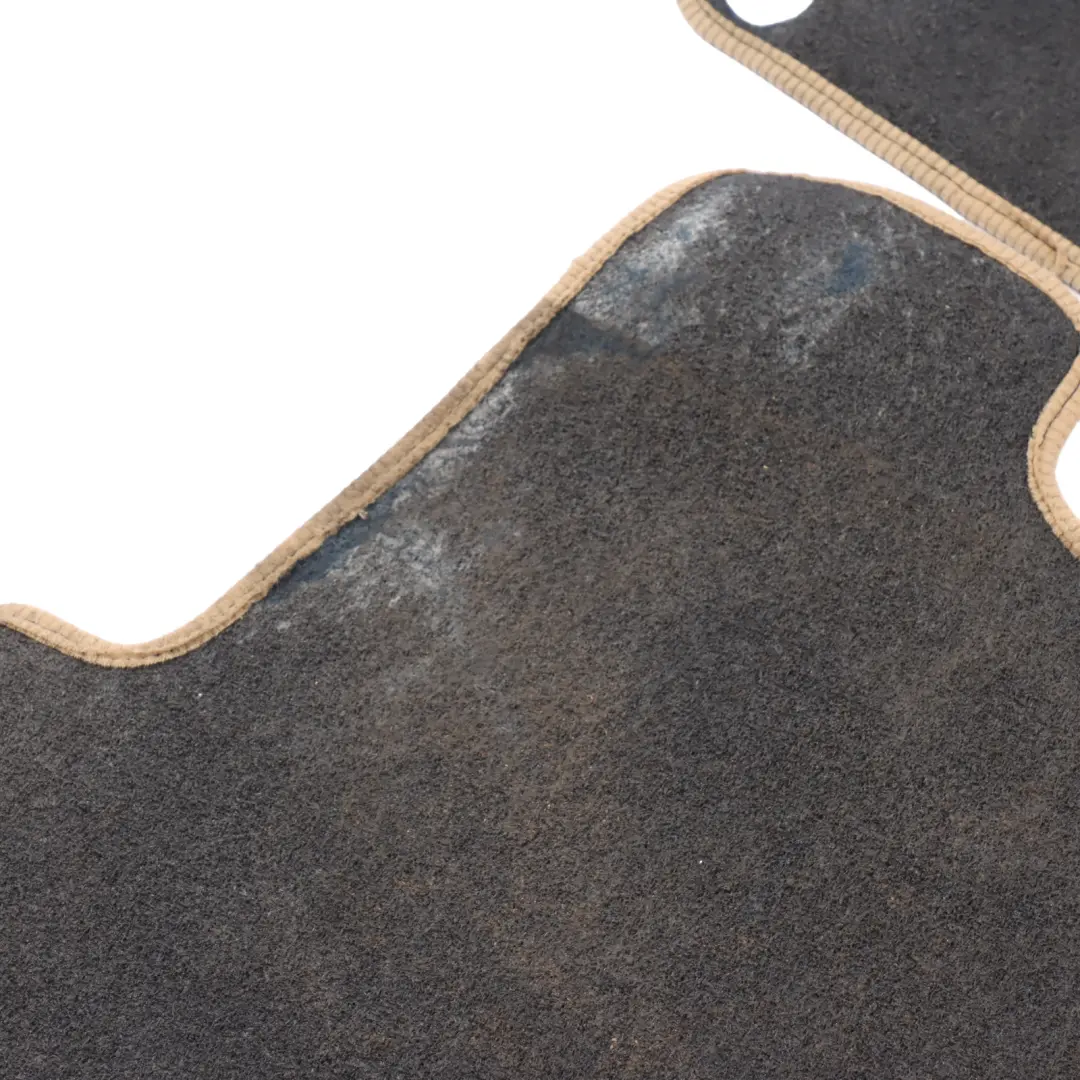 Floor Mats Interior Front Rear Cover Black Beige Border Set to Mercedes C204 C207 with Part number A2076806448 Mercedes C204 C207 Floor Mats Interior Front Rear Cover Black Beige Border Set - SKU A2076806448 - Part number A2076806448