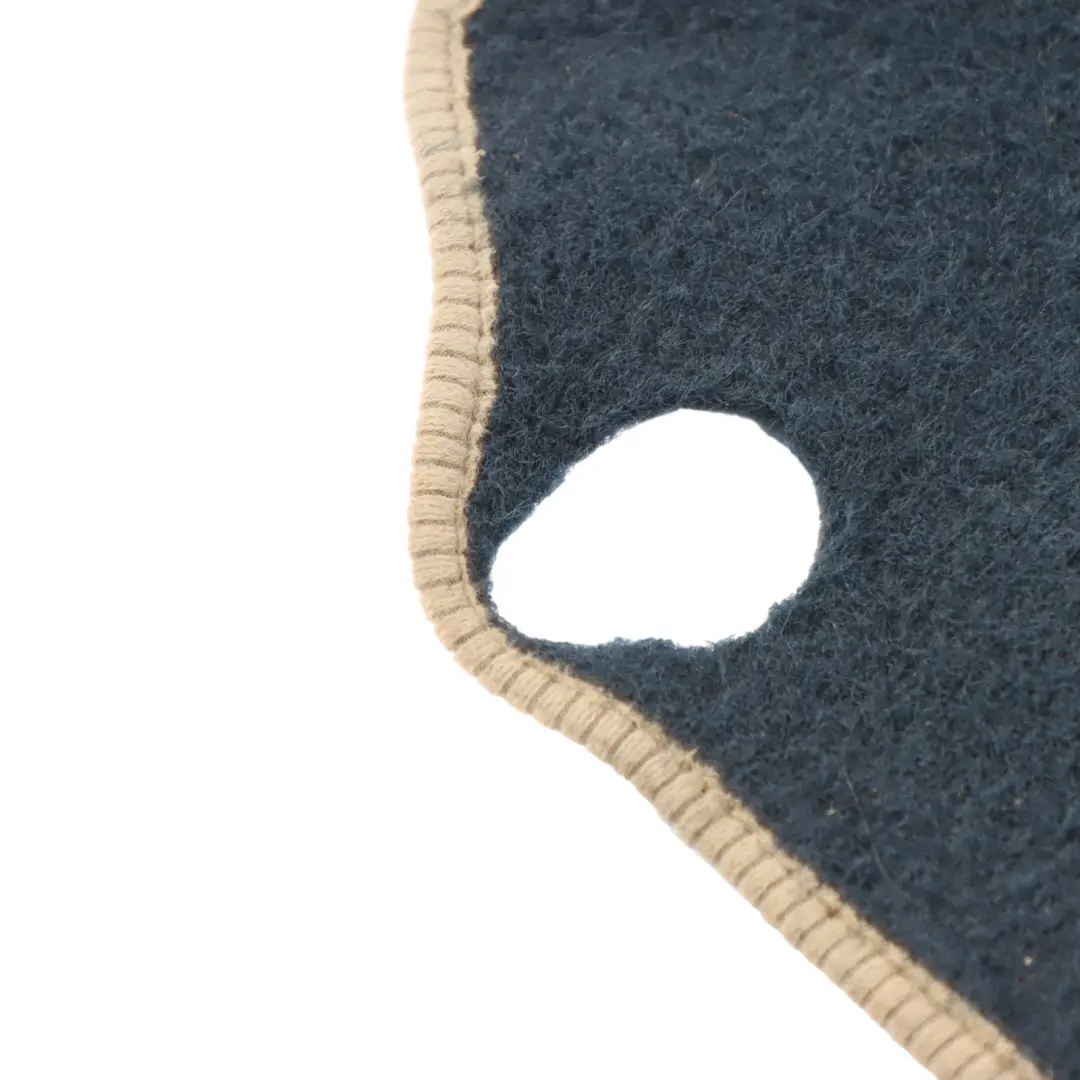 Floor Mats Interior Front Rear Cover Black Beige Border Set to Mercedes C204 C207 with Part number A2076806448 Mercedes C204 C207 Floor Mats Interior Front Rear Cover Black Beige Border Set - SKU A2076806448 - Part number A2076806448