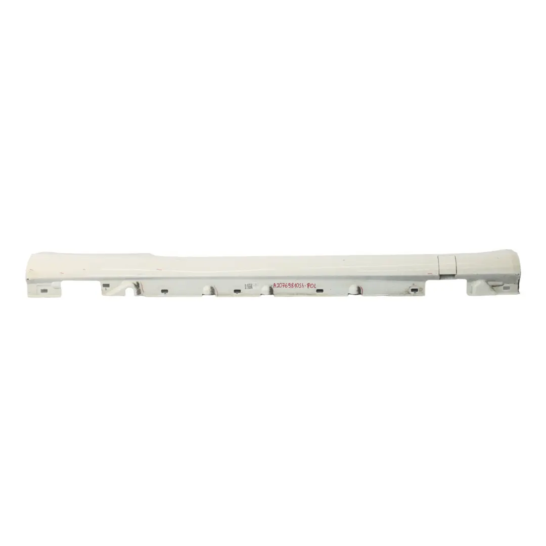 Mercedes A207 Cabrio Faldón lateral Tapa umbral puerta Derecha Polar White - 149 - SKU A2076981054-POL - Número de pieza A2076981054