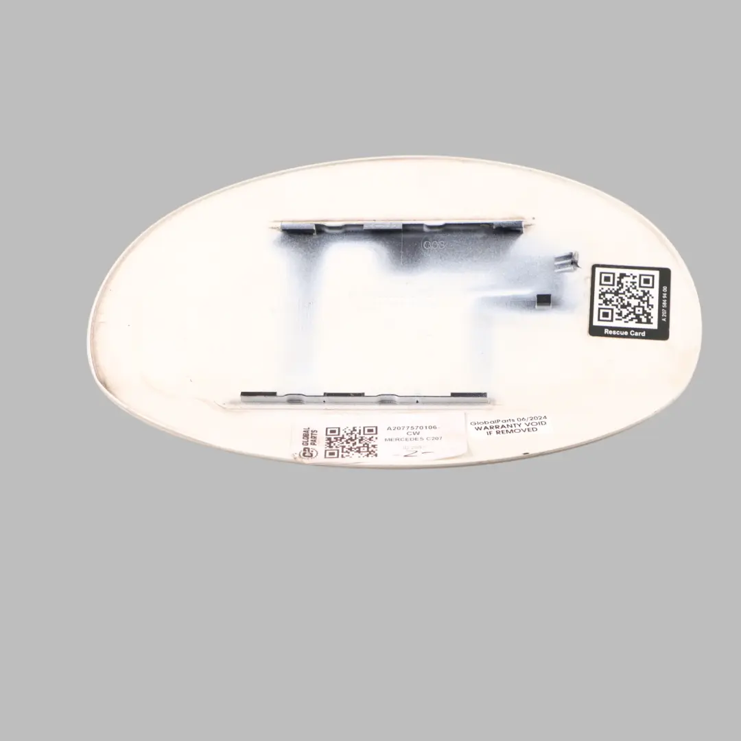 W207 C207 Fuel Filler Flap Cover Cap Calcite White-650 to Mercedes with Part number A2077570106 Mercedes W207 C207 Fuel Filler Flap Cover Cap Calcite White-650 - SKU A2077570106-CW - Part number A2077570106