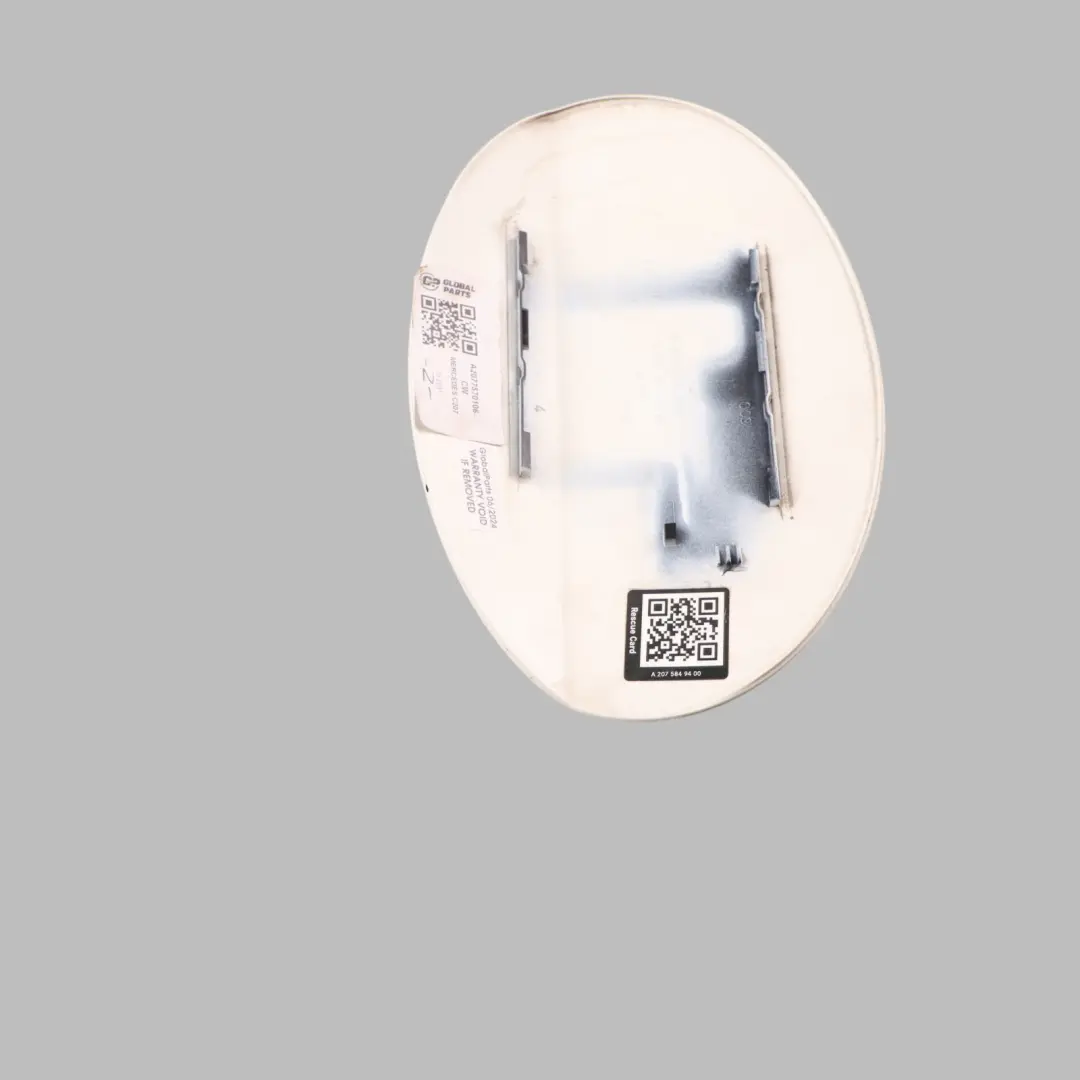 Mercedes W207 C207 Fuel Filler Flap Cover Cap Calcite White-650 - SKU A2077570106-CW - Part number A2077570106