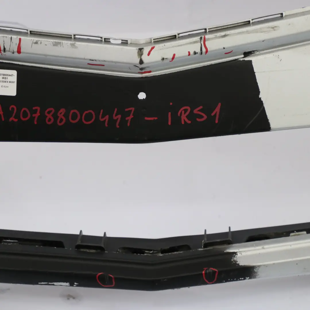 Mercedes W207 Bumper Front Trim Panel AMG Covering Iridium Silver Metallic - 775 - SKU A2078800447-IRS1 - Part number A2078800447