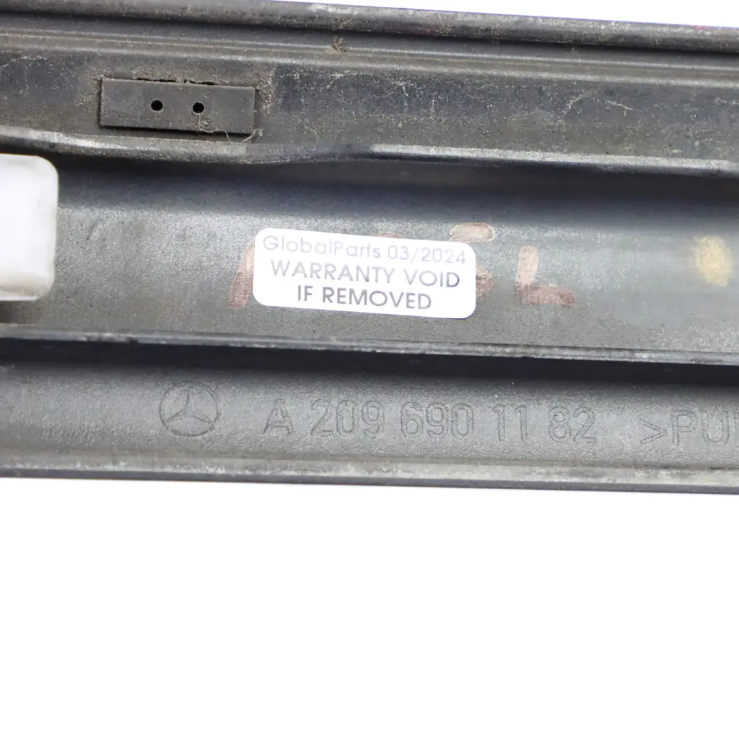 Mercedes CLK C209 Front Left N/S Moulding Trim Obsidian Black 197 - SKU A2096901182-OB - Part number A2096901182