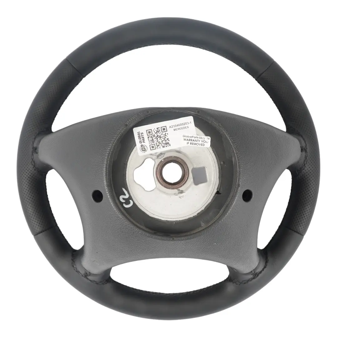 Mercedes W210 S210 CLK C208 W208 A208 NOUVEAU Volant en Cuir Noir - SKU A2104600203-1 - Numéro de pièce A2104600203