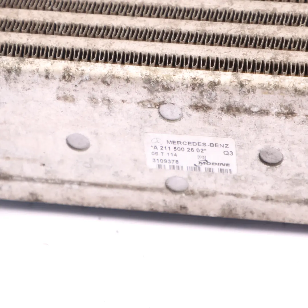 Mercedes W211 CLS C219 OM642 Intercooler Air Charge Cooler Radiator - SKU A2115002602 - Part number A2115002602