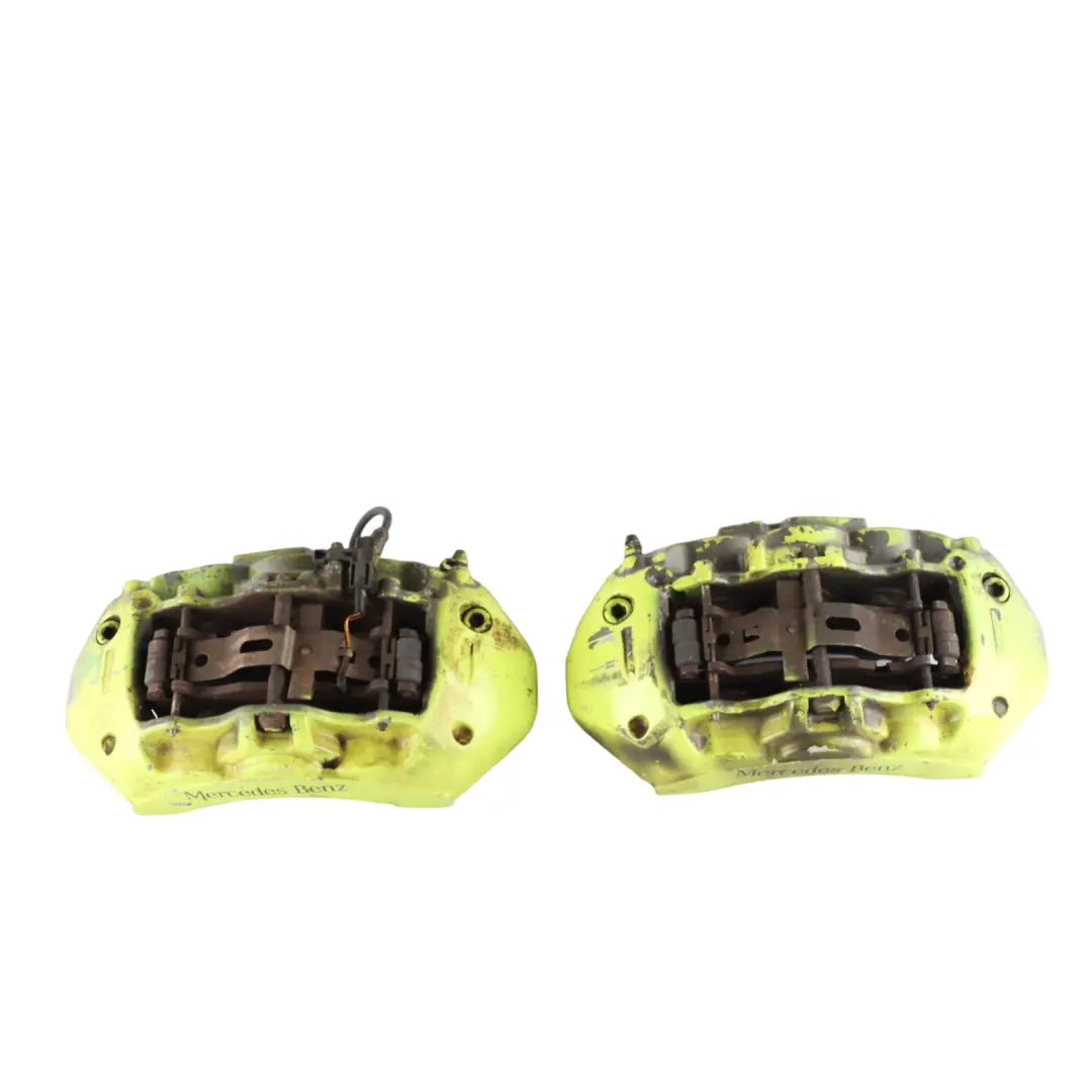 Brake Caliper Set Mercedes W212 E 63 AMG Rear Left Right Wheel Brembo Brake Set to with Part number A2124212998 Brake Caliper Set Mercedes W212 E 63 AMG Rear Left Right Wheel Brembo Brake Set - SKU A2124212998-2 - Part number A2124212998