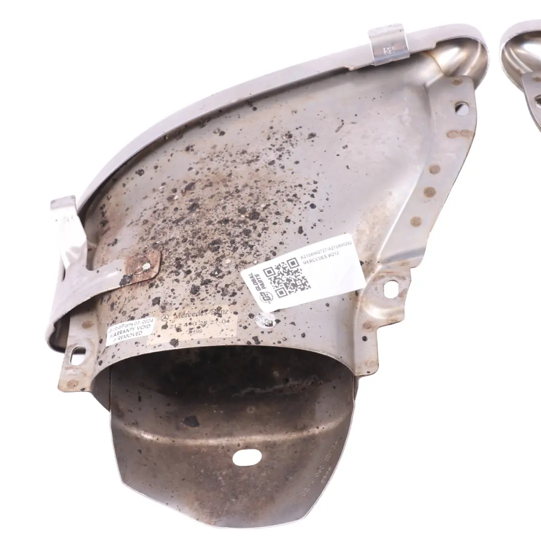 Zestaw Osłon Końcówek Rury do Mercedes W212 o numerze A2124902727 Mercedes W212 Zestaw Osłon Końcówek Rury - SKU A2124902727-A2124902827 - Numer Części A2124902727