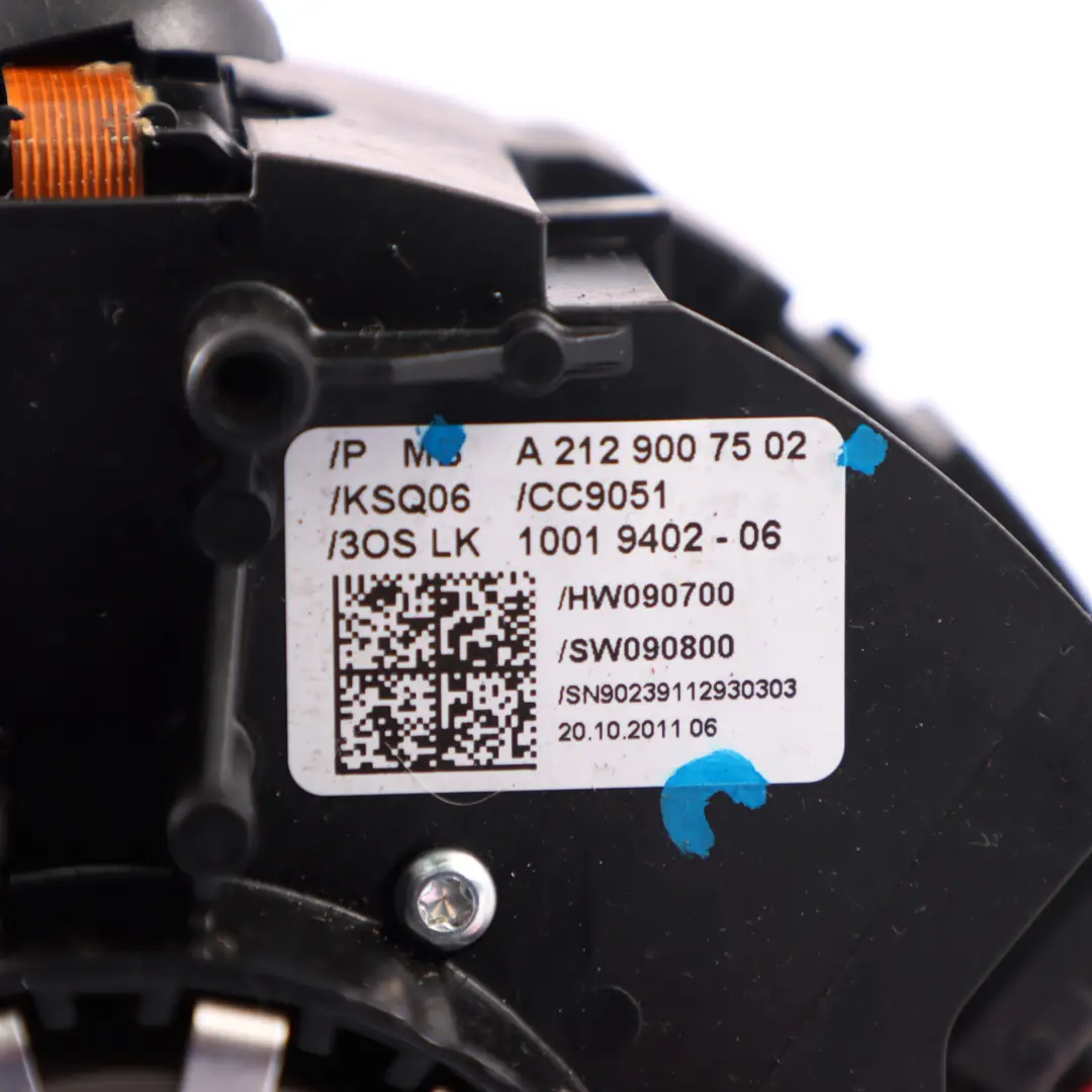 Volante Deslizamiento Mercedes W212 Airbag Interruptor Indicador - SKU A2129007502-4 - Número de pieza A2129007502