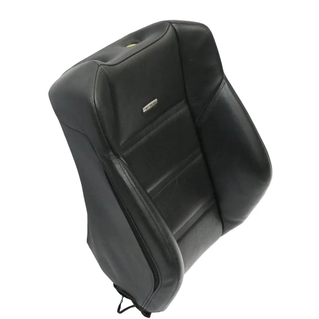 Mercedes W212 AMG Front Seat Backrest Cover Left N/S Heated Leather Black - SKU A2129106300 - Part number A2129106300