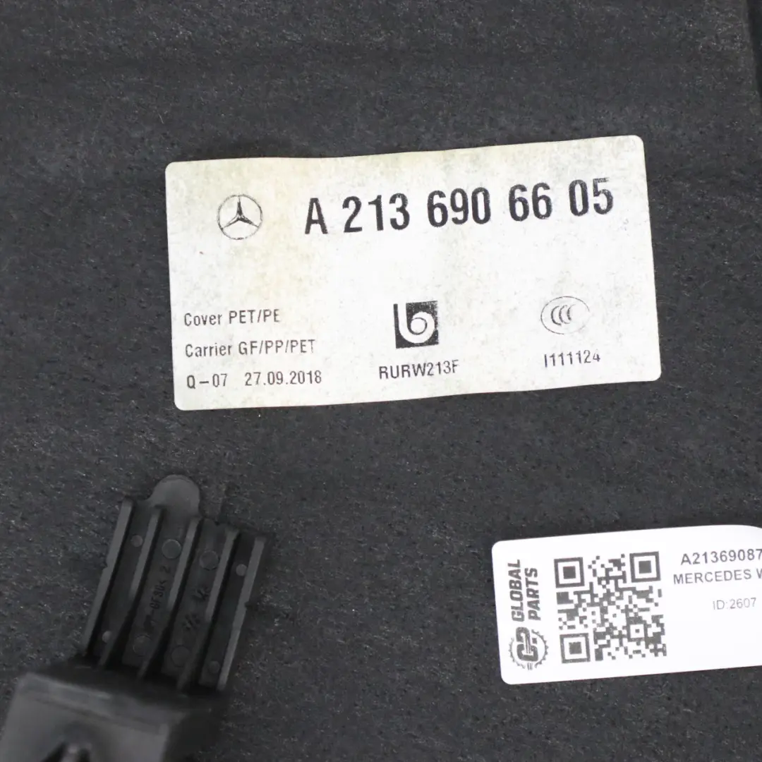 Mercedes W213 Parcel Shelf Rear Window Trim Panel Cover Black - SKU A2136908705 - Part number A2136908705
