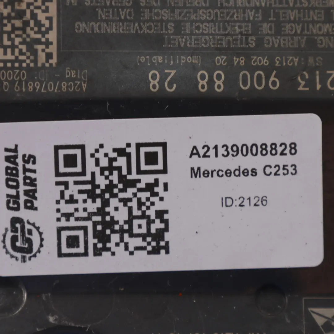 Air Module Mercedes W213 C238 C253 Control Unit ECU - SKU A2139008828 - Part number A2139008828