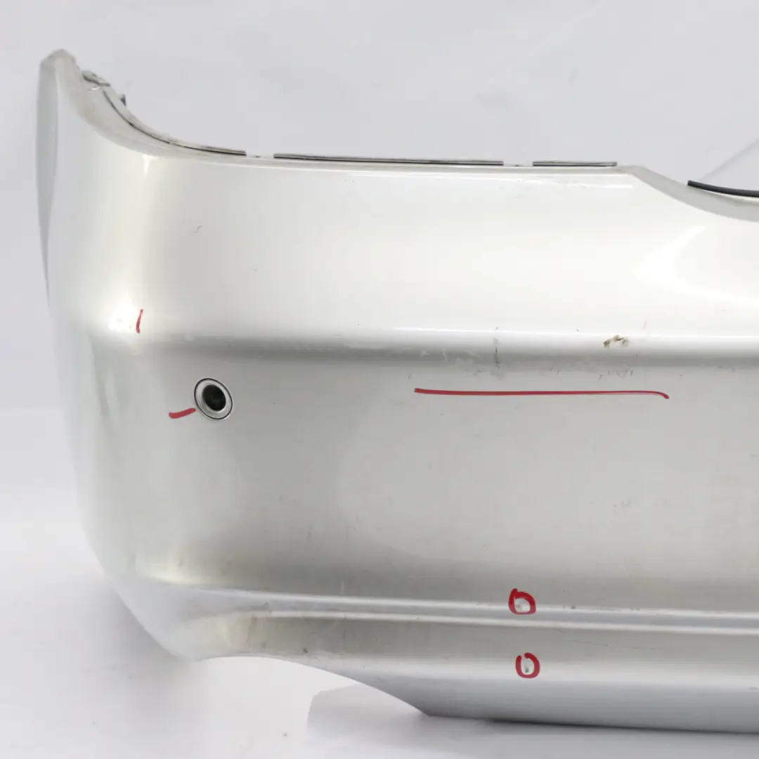 W219 Rear Bumper Trim Panel Covering Iridium Silver Metallic - 775 to Mercedes with Part number A2198800683 Mercedes W219 Rear Bumper Trim Panel Covering Iridium Silver Metallic - 775 - SKU A2198800683-IRS - Part number A2198800683