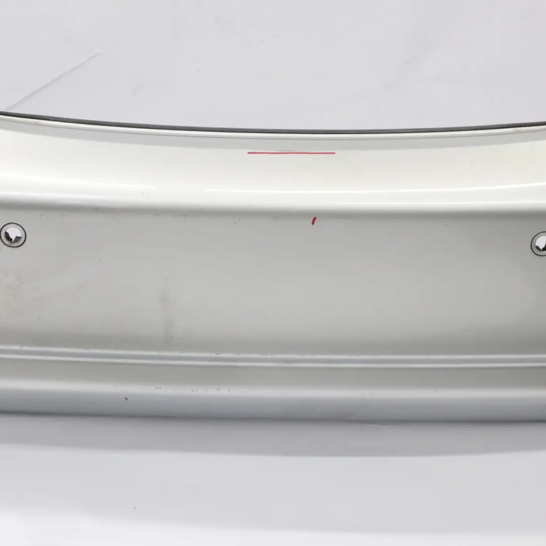 W219 Rear Bumper Trim Panel Covering Iridium Silver Metallic - 775 to Mercedes with Part number A2198800683 Mercedes W219 Rear Bumper Trim Panel Covering Iridium Silver Metallic - 775 - SKU A2198800683-IRS - Part number A2198800683
