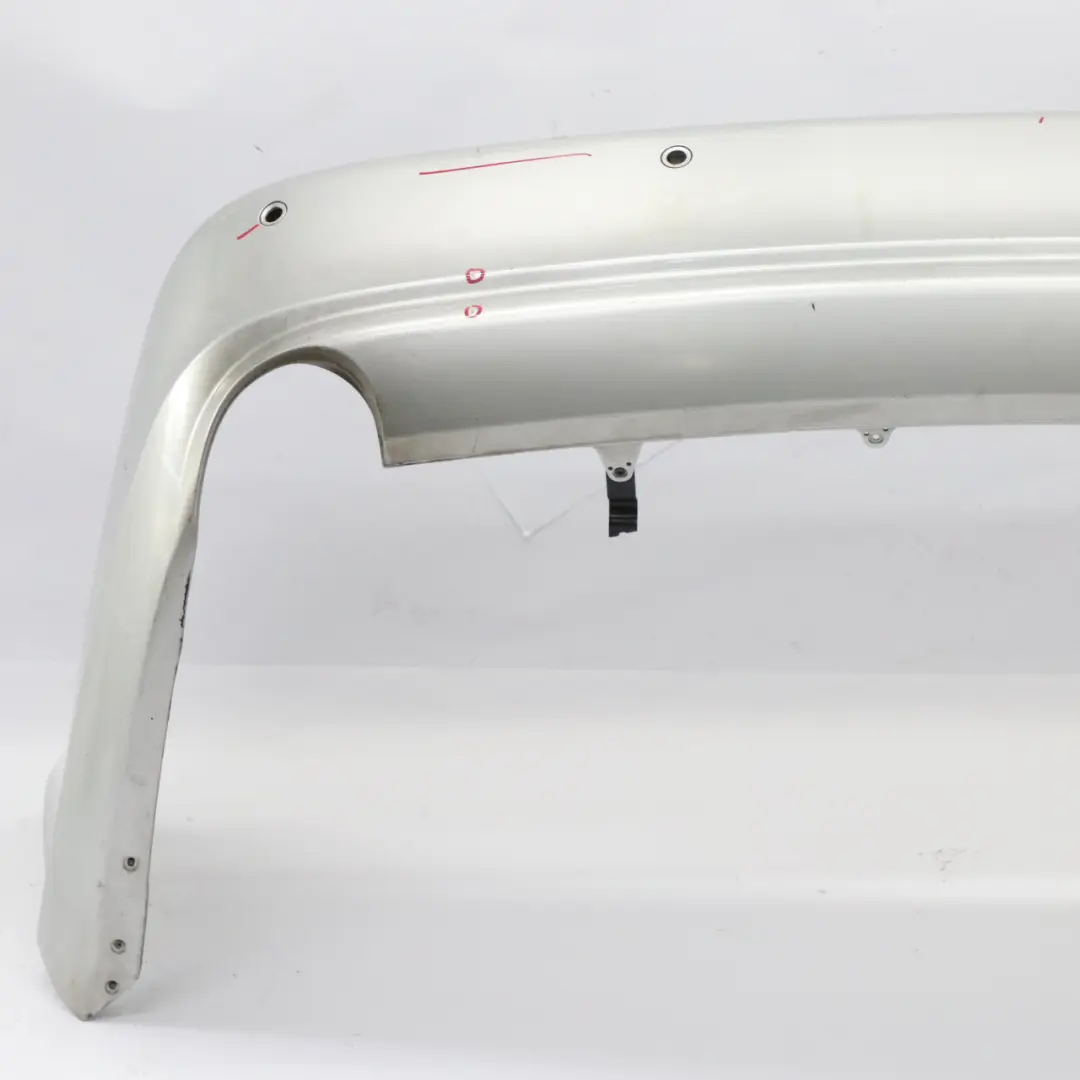W219 Rear Bumper Trim Panel Covering Iridium Silver Metallic - 775 to Mercedes with Part number A2198800683 Mercedes W219 Rear Bumper Trim Panel Covering Iridium Silver Metallic - 775 - SKU A2198800683-IRS - Part number A2198800683