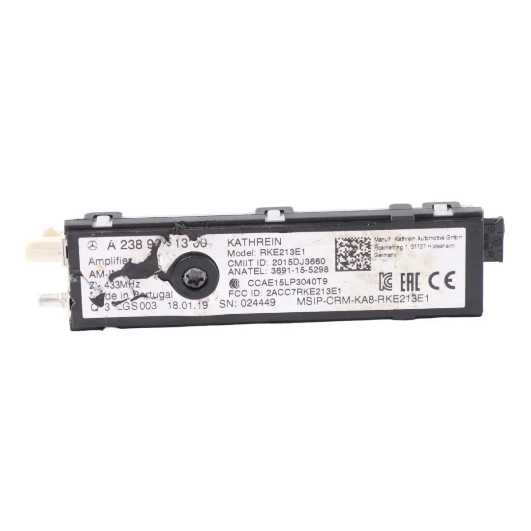 Antenna Modulo Amplificatore per Mercedes A205 C238 Cabrio con numero di parte A2389051300 Mercedes A205 C238 Cabrio Antenna Modulo Amplificatore - SKU A2389051300 - Numero di parte A2389051300