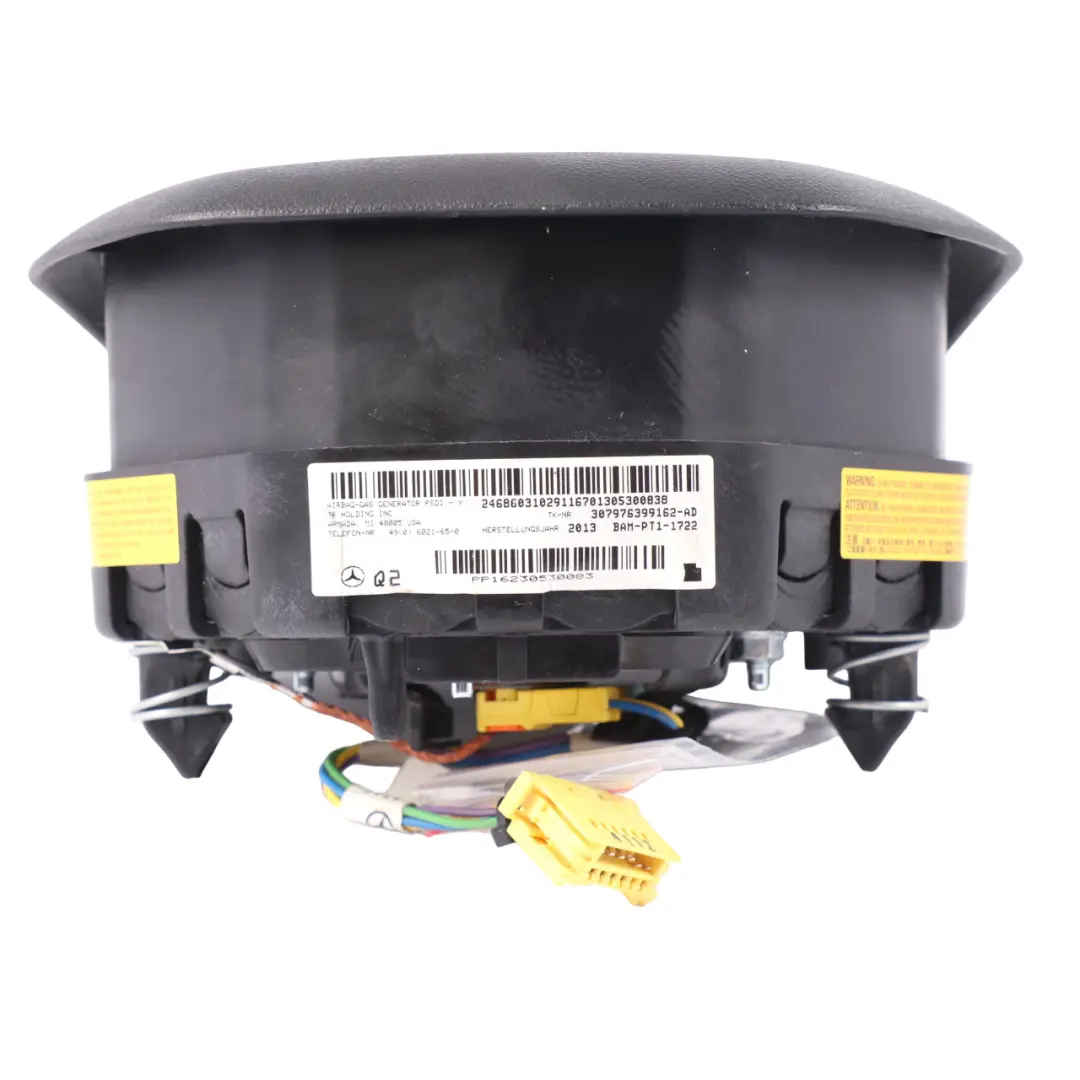 Mercedes W204 Steering Wheel Driver's Side Air Module Black - SKU A2468603102-3 - Part number a2468603102