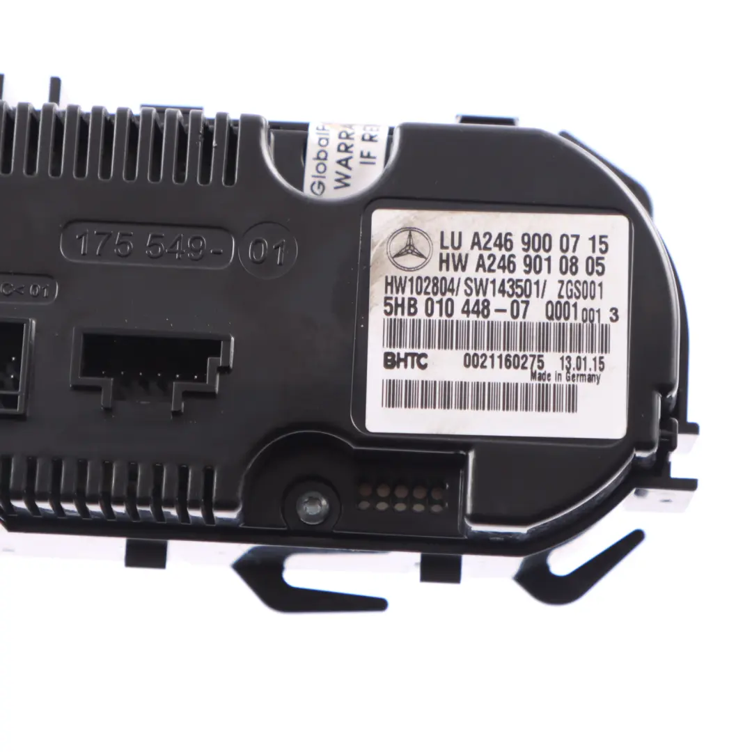 Conditioning Panel Mercedes C117 W176 W246 Heater Control Switch to Air with Part number A2469000715 Air Conditioning Panel Mercedes C117 W176 W246 Heater Control Switch - SKU A2469000715 - Part number A2469000715