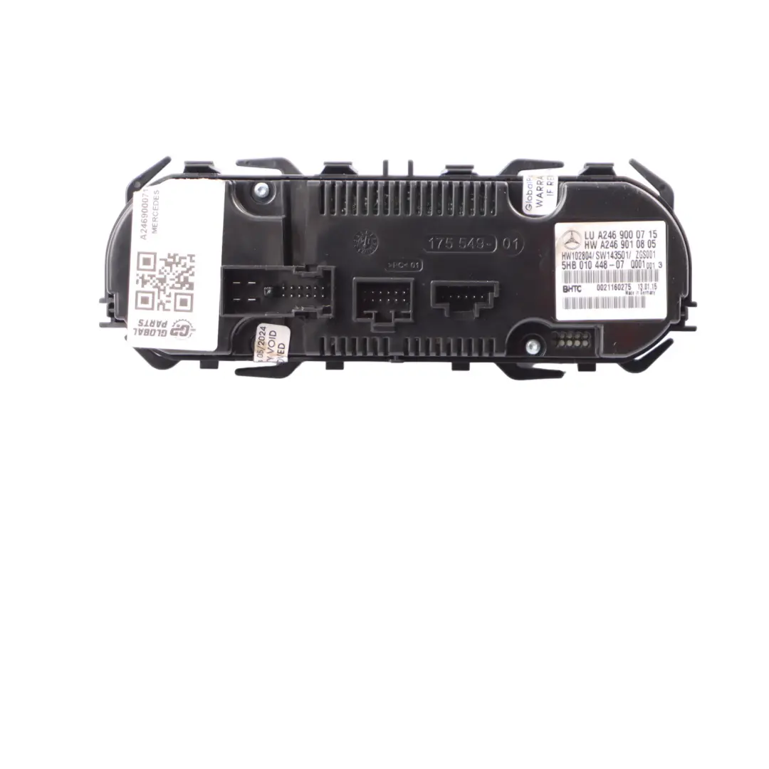 Klimatisierungspanel Mercedes C117 W176 W246 Heizungs Steuerungs für mit Teilenummer A2469000715 Klimatisierungspanel Mercedes C117 W176 W246 Heizungs Steuerungs - SKU A2469000715 - Teilenummer A2469000715