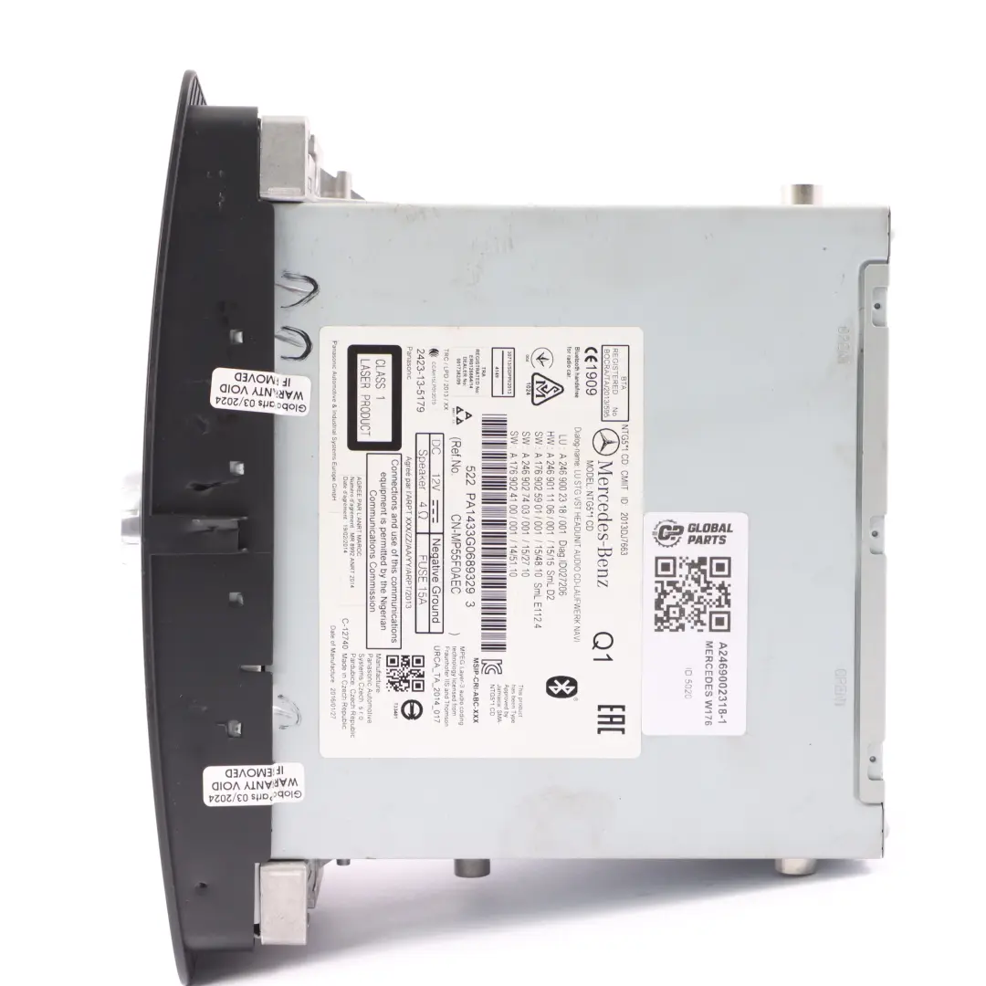 Radio Head Unit Mercedes W176 Media Player Navigation Unit to with Part number A2469002318 Radio Head Unit Mercedes W176 Media Player Navigation Unit - SKU A2469002318-1 - Part number A2469002318