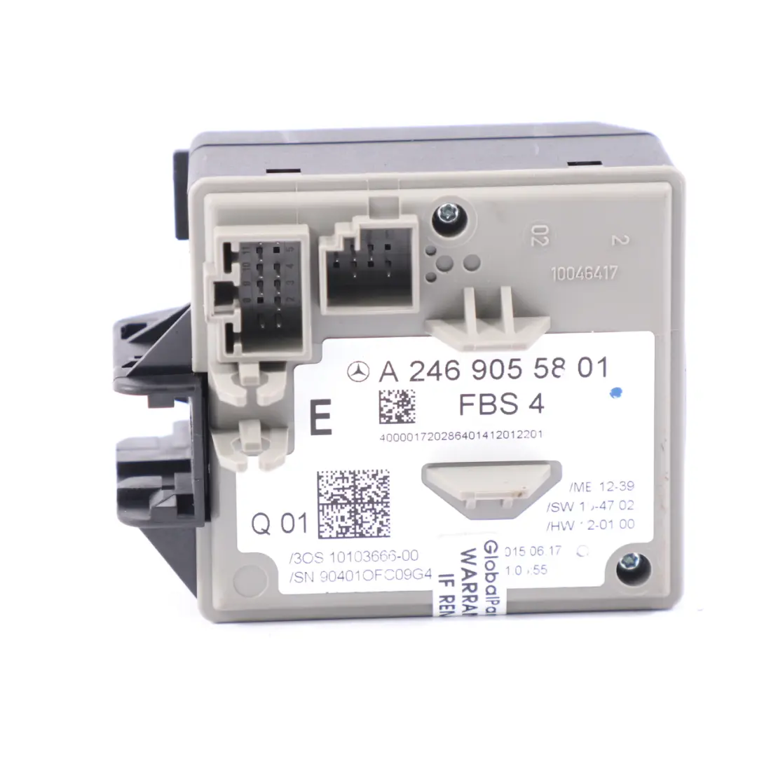  Interruptor Encendido Mercedes W176 W246 Módulo Control Cañón Cierre - SKU A2469055801 - Número de pieza A2469055801