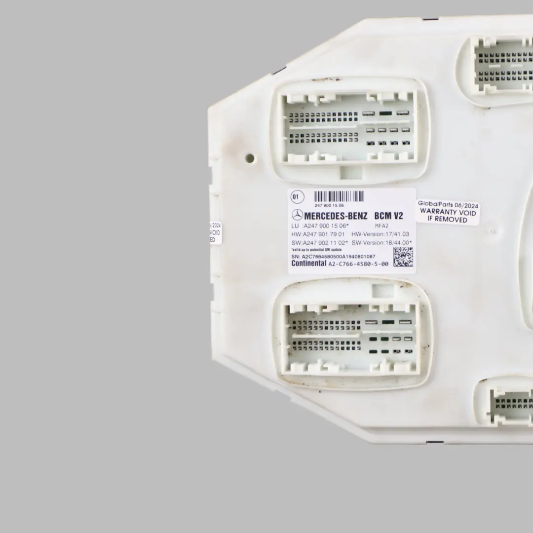 Mercedes C118 W177 W247 Körperkontrolle Steuergerät Modul BCM V2 - SKU A2479001506 - Teilenummer A2479001506