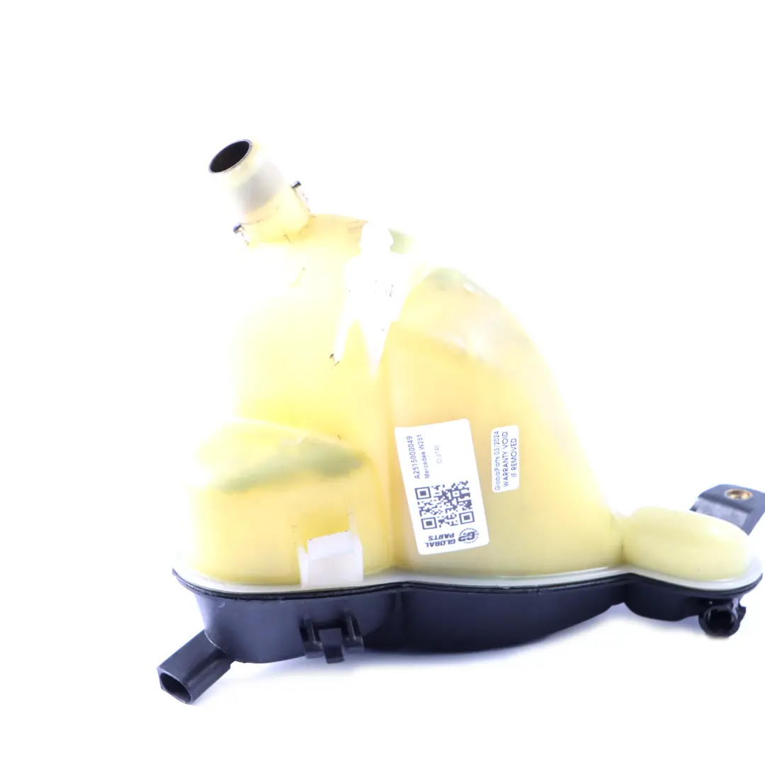 Refrigerante del motor depósito expansión agua Botella para Mercedes W251 con número de pieza A2515000049 Mercedes W251 Refrigerante del motor depósito expansión agua Botella - SKU A2515000049 - Número de pieza A2515000049