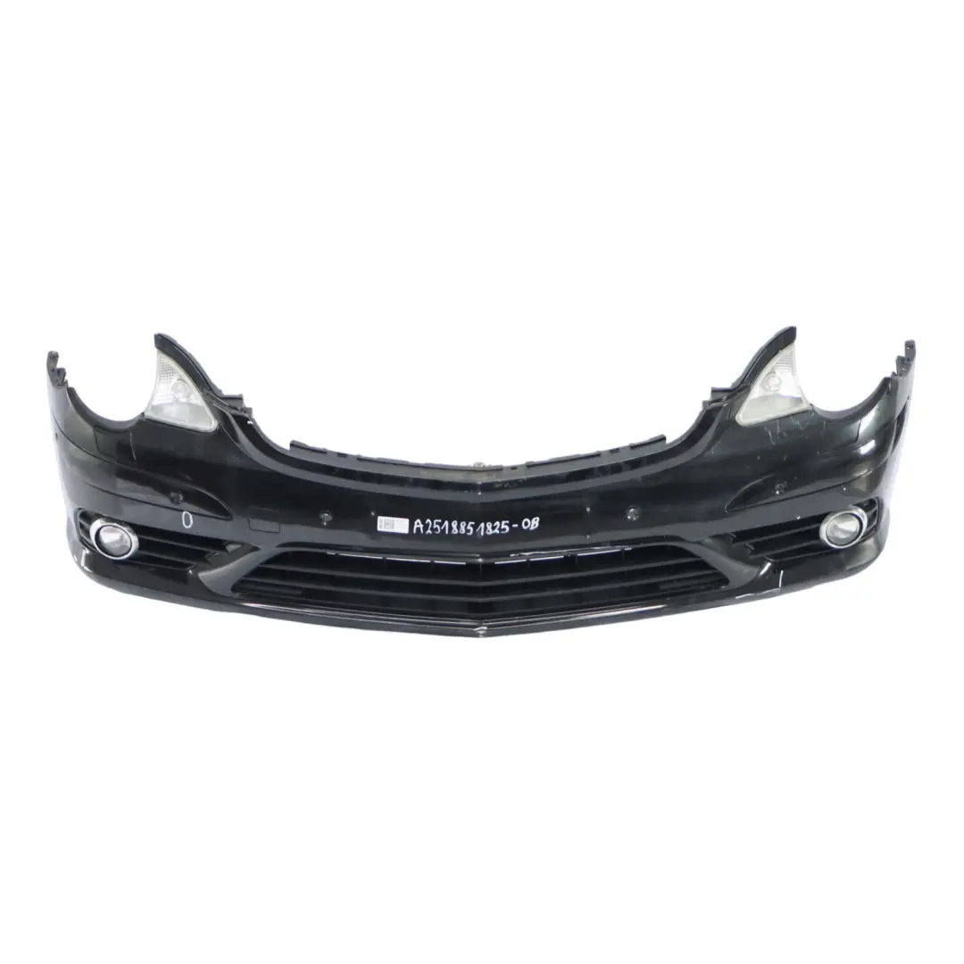 Mercedes W251 Front Bumper AMG Trim Panel Obsidian Black Metallic - 197 - SKU A2518851825-OB - Part number A2518851825