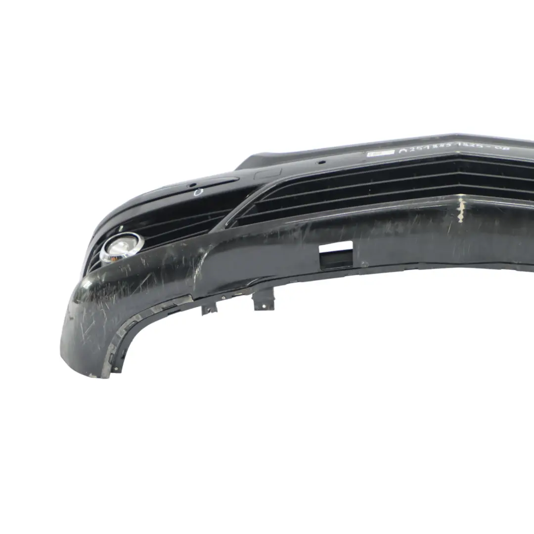 Mercedes W251 Front Bumper AMG Trim Panel Obsidian Black Metallic - 197 - SKU A2518851825-OB - Part number A2518851825
