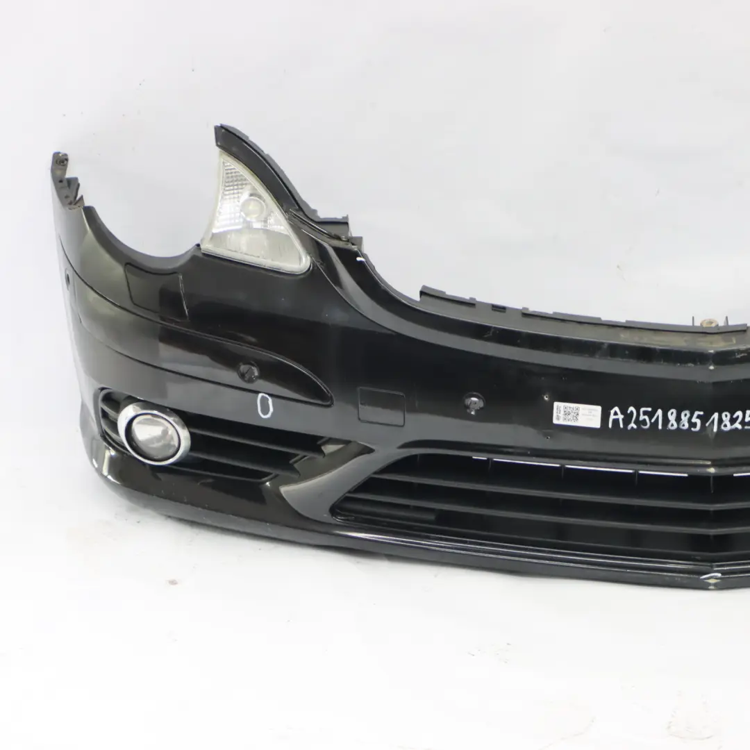 Mercedes W251 Front Bumper AMG Trim Panel Obsidian Black Metallic - 197 - SKU A2518851825-OB - Part number A2518851825