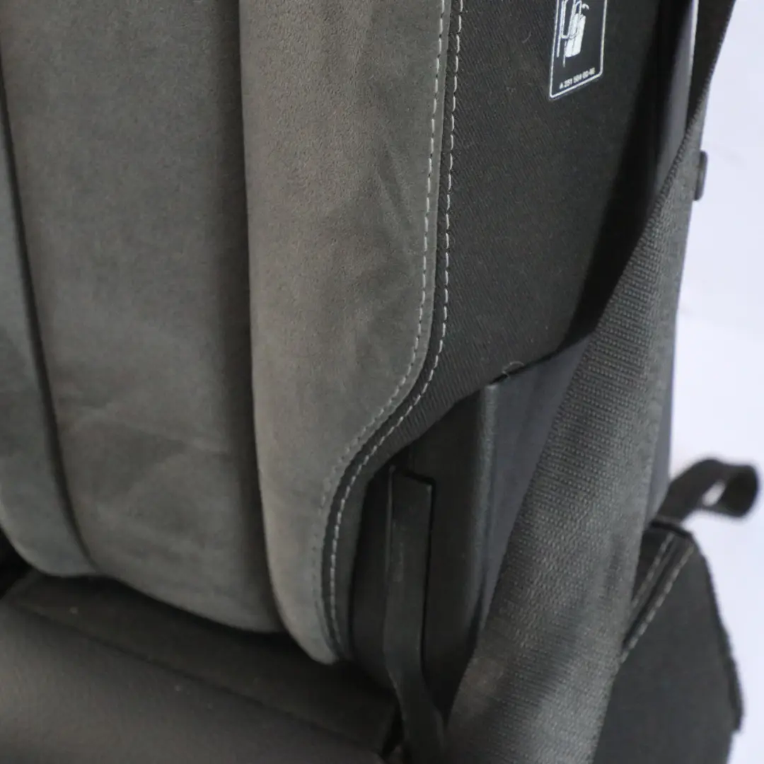 Bench Covering Center Microfibre Alcantara Anthracite to Mercedes W251 Rear Seat with Part number A2519201201 Mercedes W251 Rear Seat Bench Covering Center Microfibre Alcantara Anthracite - SKU A2519201201 - Part number A2519201201