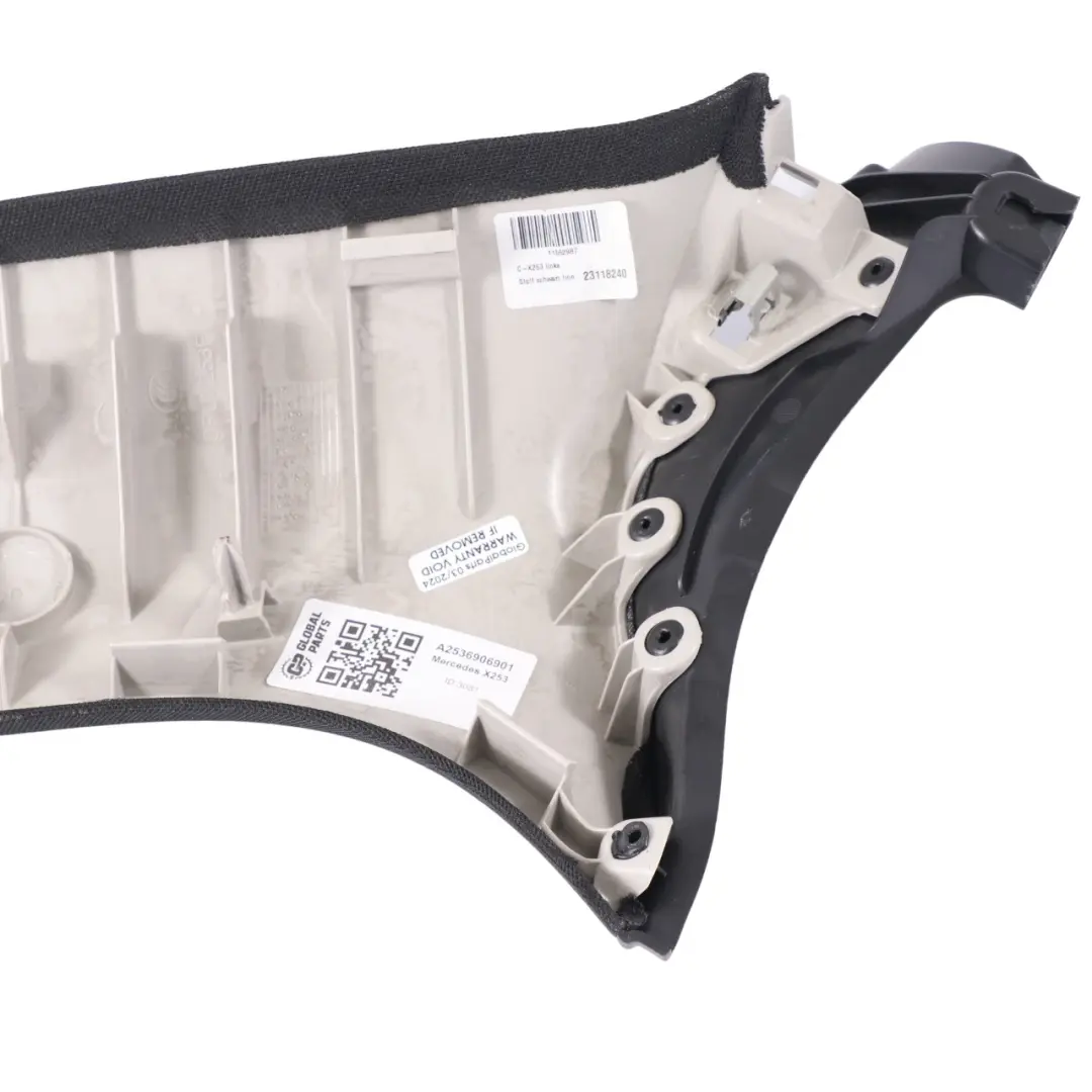 Osłona Słupka C Panel Wnętrza Lewy Czarny do Mercedes GLC X253 o numerze A2536906901 Mercedes GLC X253 Osłona Słupka C Panel Wnętrza Lewy Czarny - SKU A2536906901 - Numer Części A2536906901