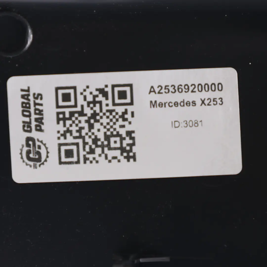 Embellecedor Pilar C Mercedes X253 Pared Lateral Inferior Panel Derecho Negro - SKU A2536920000 - Número de pieza A2536920000