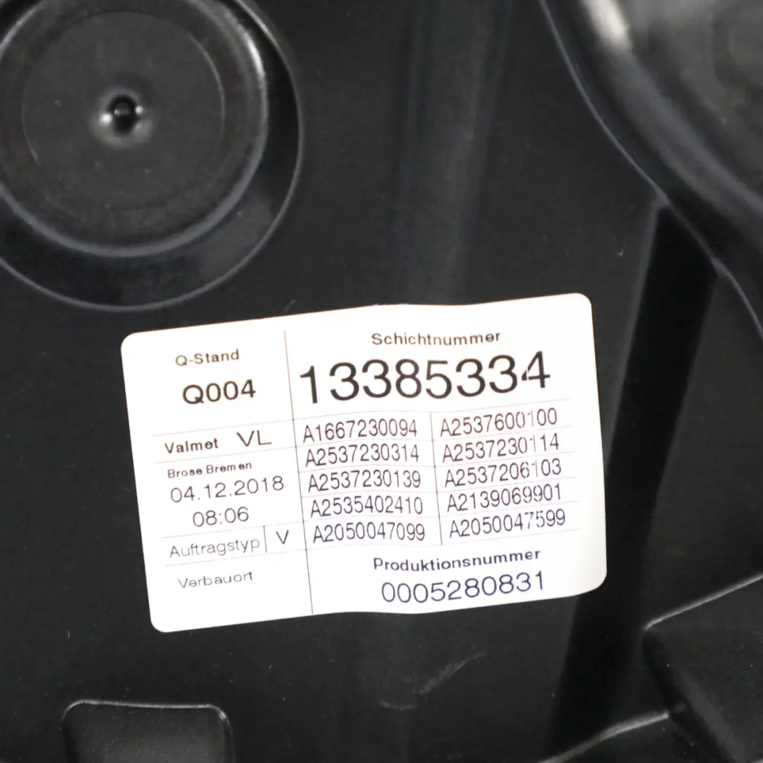  Alzacristalli Mercedes GLC X253 Porta Anteriore Sinistra Regolatore - SKU A2537206303 - Numero di parte A2537206303