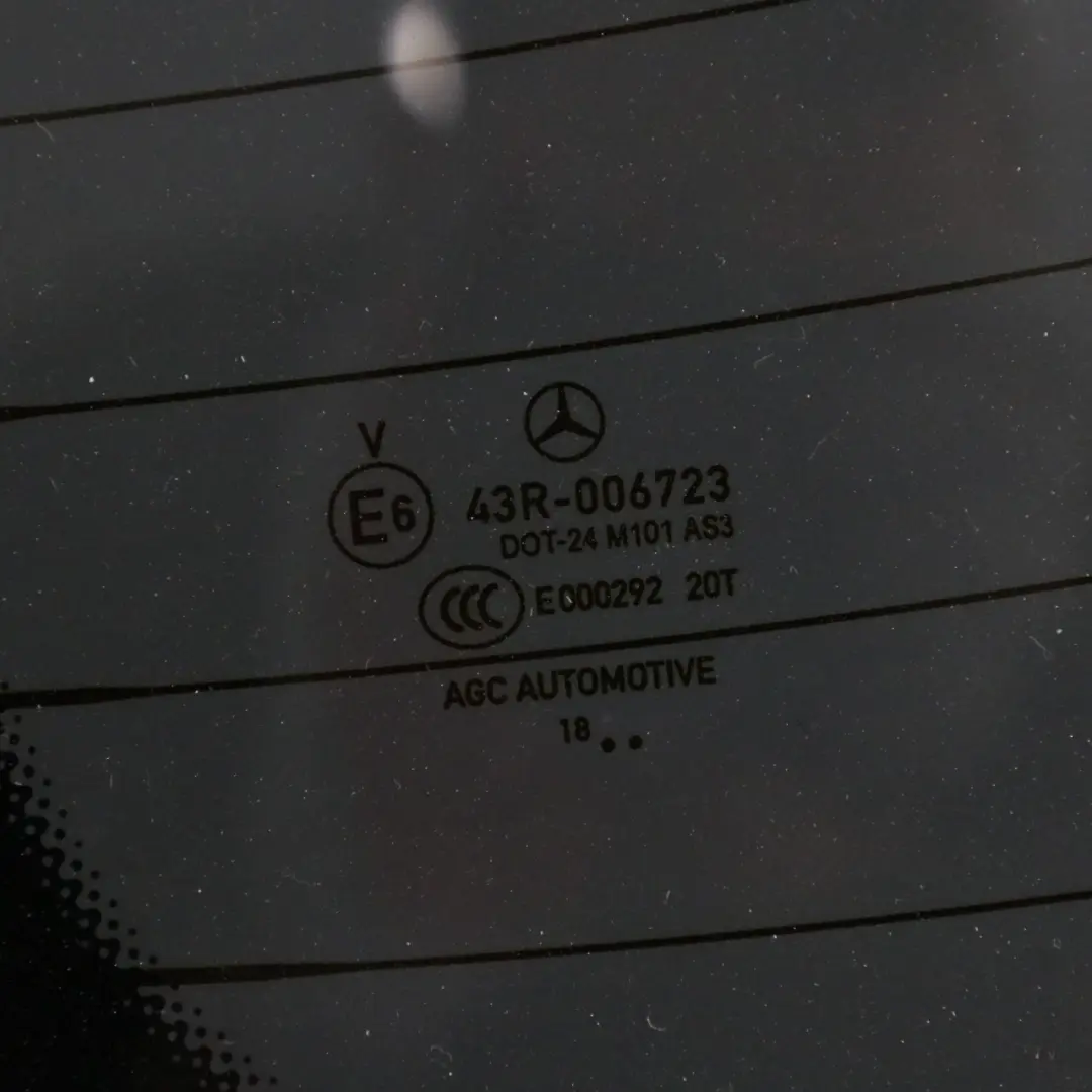 Heckscheibe Mercedes X253 Kofferraumklappe Glasscheibe getönt AS3 für mit Teilenummer A2537400700 Heckscheibe Mercedes X253 Kofferraumklappe Glasscheibe getönt AS3 - SKU A2537400700 - Teilenummer A2537400700
