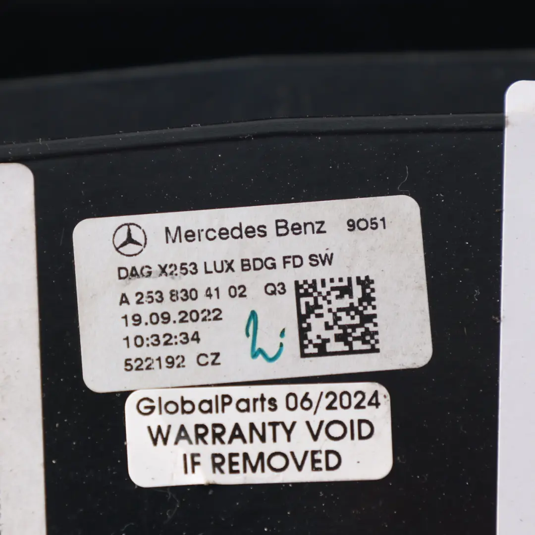 Mercedes C253 W293 Console copertura della presa d'aria posteriore Trim Nero - SKU A2538304102 - Numero di parte A2538304102