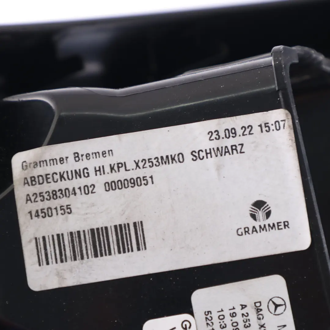 Mercedes C253 W293 console centrale panneau ventilation arrière garniture noire - SKU A2538304102 - Numéro de pièce A2538304102