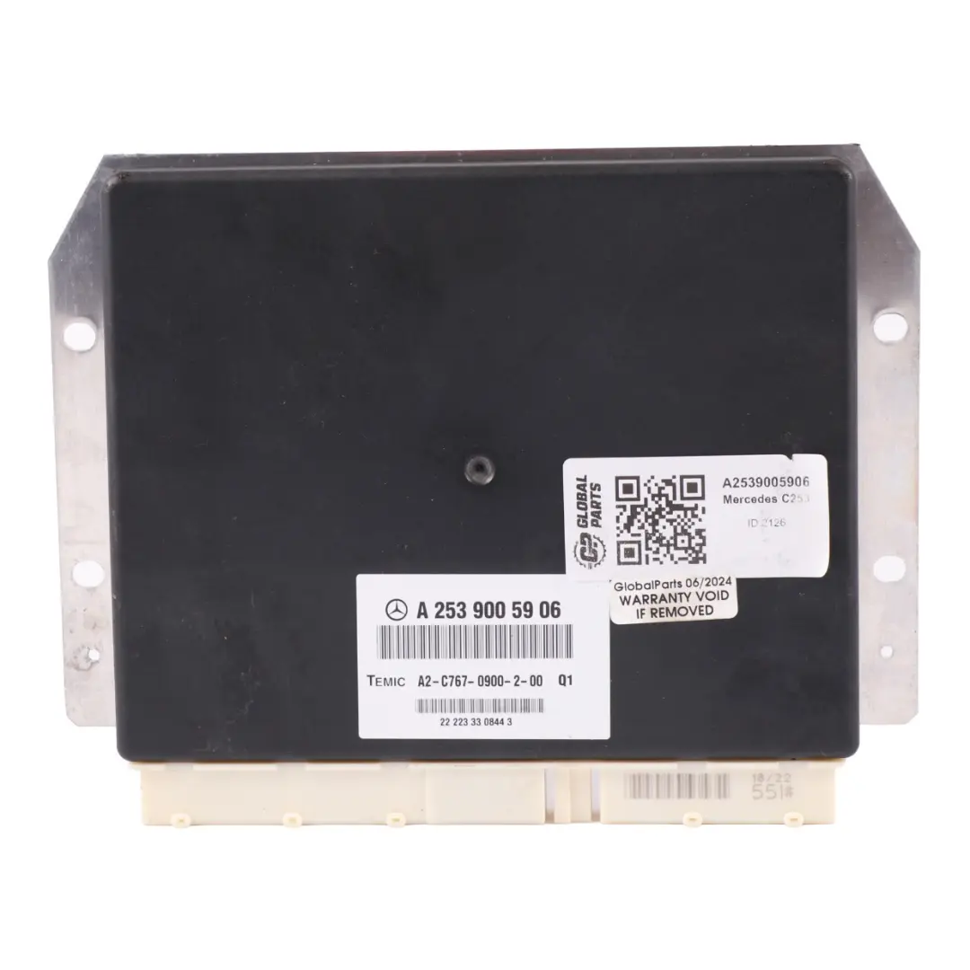 Body Control Module Temic to Mercedes C253 with Part number A2539005906 Mercedes C253 Body Control Module Temic - SKU A2539005906 - Part number A2539005906