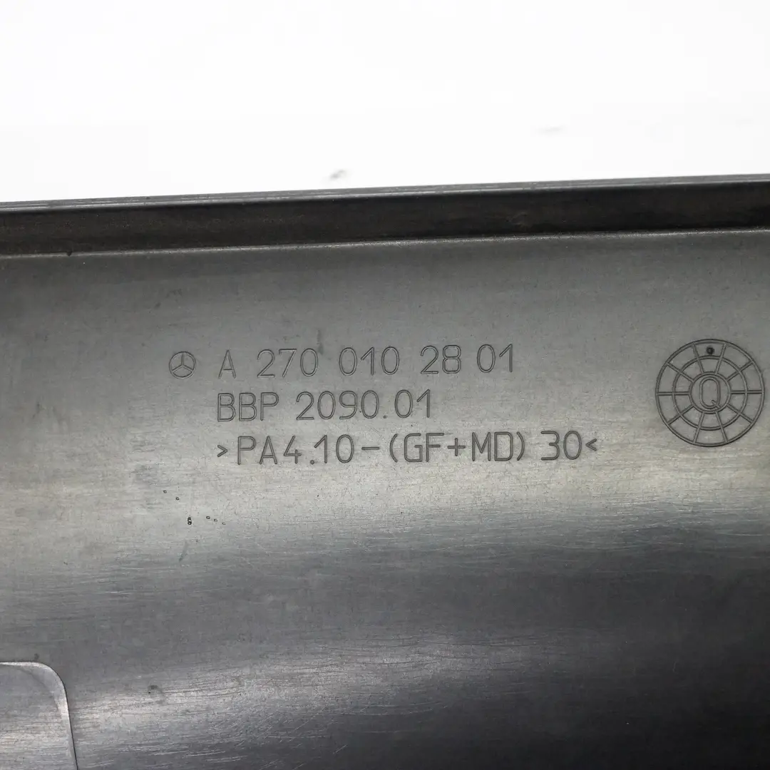  Tapa Motor Mercedes C117 X156 W176 Gasolina OM270 Aislamiento Motor - SKU A2700102801 - Número de pieza A2700102801