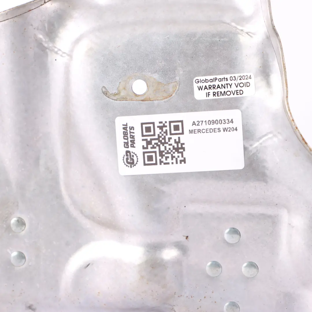Mercedes W204 M271 Placa de protección térmica del turbo - SKU A2710900334 - Número de pieza A2710900334