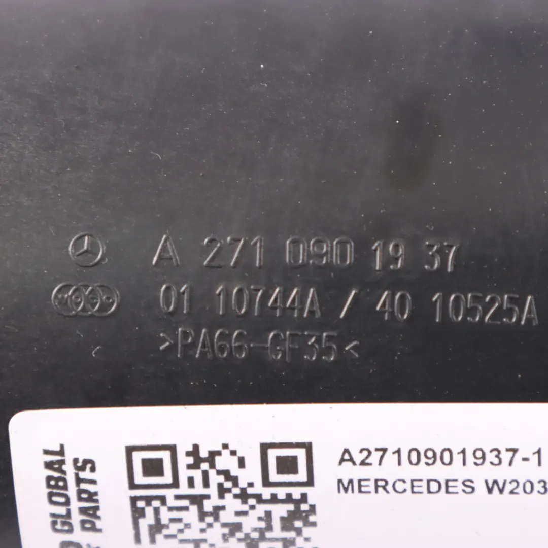 Pipe Mercedes W203 M271 Kompressor Air Intake Cross Hose Pipe to Intercooler with Part number A2710901937 Intercooler Pipe Mercedes W203 M271 Kompressor Air Intake Cross Hose Pipe - SKU A2710901937-1 - Part number A2710901937