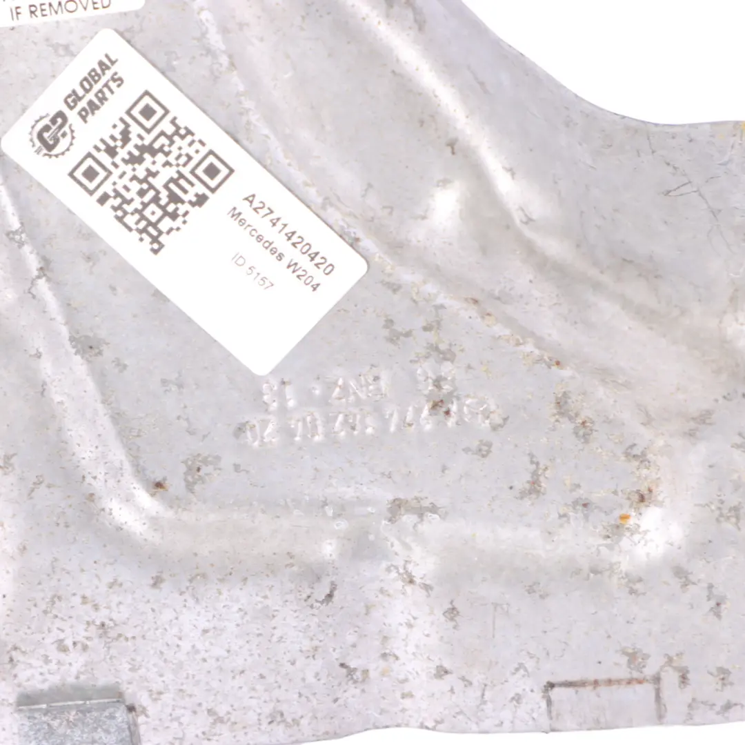 M274 Piastra paracalore collettore scarico per Mercedes W204 W212 W213 con numero di parte A2741420420 Mercedes W204 W212 W213 M274 Piastra paracalore collettore scarico - SKU A2741420420 - Numero di parte A2741420420