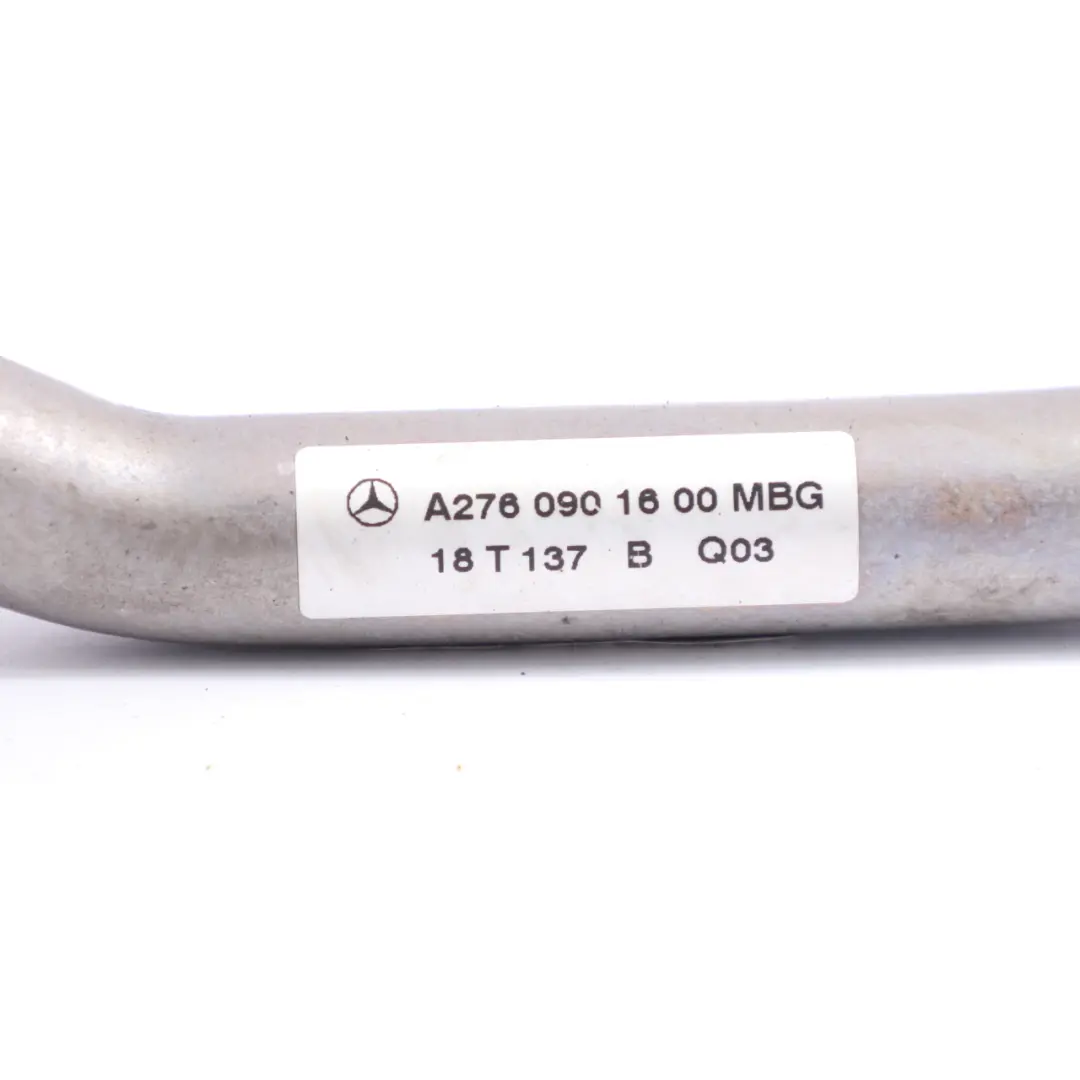 M276.820 Tubo retorno aceite manguera turbo para Mercedes C207 W212 con número de pieza A2760901600 Mercedes C207 W212 M276.820 Tubo retorno aceite manguera turbo - SKU A2760901600 - Número de pieza A2760901600